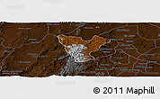 Physical Panoramic Map of Genaro Codina, darken