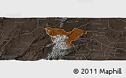 Physical Panoramic Map of Genaro Codina, darken, semi-desaturated