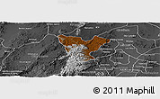 Physical Panoramic Map of Genaro Codina, desaturated