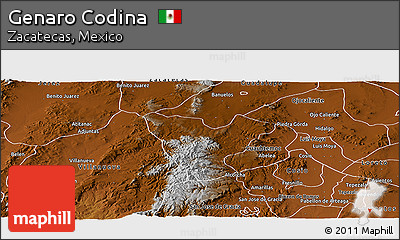 Physical Panoramic Map of Genaro Codina