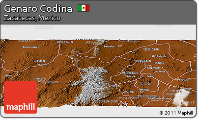 Physical Panoramic Map of Genaro Codina