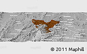 Physical Panoramic Map of Genaro Codina, lighten, desaturated