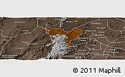 Physical Panoramic Map of Genaro Codina, semi-desaturated