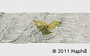 Satellite Panoramic Map of Genaro Codina, lighten, semi-desaturated