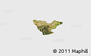 Satellite Panoramic Map of Genaro Codina, single color outside