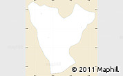 Classic Style Simple Map of Genaro Codina, single color outside