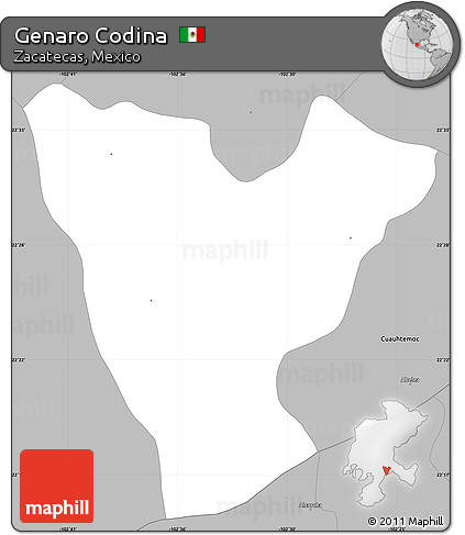 Gray Simple Map of Genaro Codina