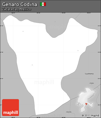 Gray Simple Map of Genaro Codina