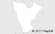 Silver Style Simple Map of Genaro Codina, cropped outside