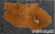 Physical 3D Map of General Francisco R. Murg, darken, desaturated