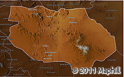 Physical 3D Map of General Francisco R. Murg, darken