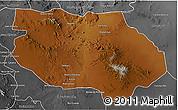 Physical 3D Map of General Francisco R. Murg, desaturated