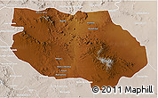 Physical 3D Map of General Francisco R. Murg, lighten