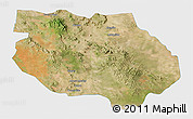 Satellite 3D Map of General Francisco R. Murg, single color outside