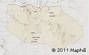 Shaded Relief 3D Map of General Francisco R. Murg, lighten, semi-desaturated