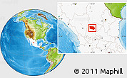 Physical Location Map of General Francisco R. Murg, highlighted country