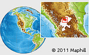 Physical Location Map of General Francisco R. Murg, highlighted parent region