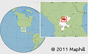 Savanna Style Location Map of General Francisco R. Murg, highlighted parent region