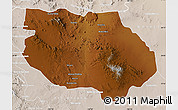 Physical Map of General Francisco R. Murg, lighten