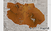 Physical Map of General Francisco R. Murg, lighten, semi-desaturated