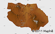 Physical Map of General Francisco R. Murg, single color outside