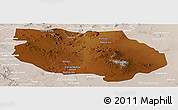 Physical Panoramic Map of General Francisco R. Murg, lighten