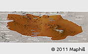 Physical Panoramic Map of General Francisco R. Murg, lighten, semi-desaturated