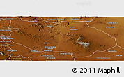 Physical Panoramic Map of General Francisco R. Murg