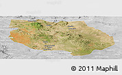 Satellite Panoramic Map of General Francisco R. Murg, lighten, desaturated