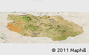 Satellite Panoramic Map of General Francisco R. Murg, lighten
