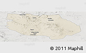 Shaded Relief Panoramic Map of General Francisco R. Murg, lighten, semi-desaturated