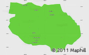 Political Simple Map of General Francisco R. Murg, single color outside