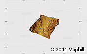 Physical Map of Jalpa, cropped outside