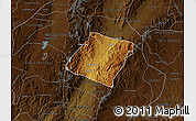 Physical Map of Jalpa, darken