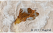 Physical 3D Map of Jimenez del Teul, lighten