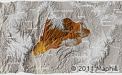 Physical 3D Map of Jimenez del Teul, lighten, semi-desaturated