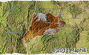Physical 3D Map of Jimenez del Teul, satellite outside