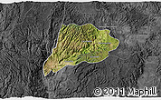 Satellite 3D Map of Jimenez del Teul, darken, desaturated