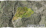 Satellite 3D Map of Jimenez del Teul, semi-desaturated