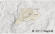 Shaded Relief 3D Map of Jimenez del Teul, lighten, semi-desaturated