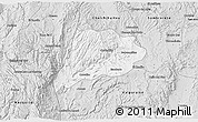 Silver Style 3D Map of Jimenez del Teul