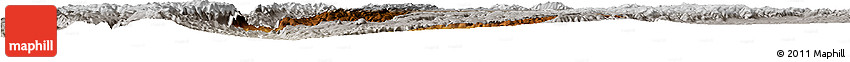 Physical Horizon Map of Jimenez Del Teul, lighten, semi-desaturated