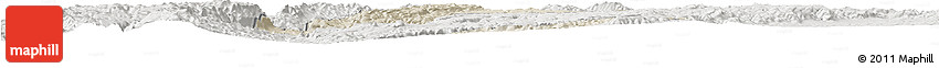 Shaded Relief Horizon Map of Jimenez Del Teul, lighten, semi-desaturated