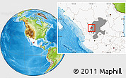 Physical Location Map of Jimenez del Teul, highlighted country, highlighted parent region