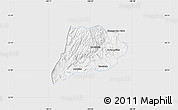 Silver Style Map of Jimenez del Teul, single color outside