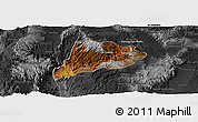 Physical Panoramic Map of Jimenez del Teul, darken, desaturated