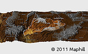 Physical Panoramic Map of Jimenez del Teul, darken