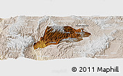 Physical Panoramic Map of Jimenez del Teul, lighten