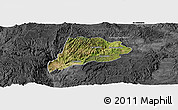 Satellite Panoramic Map of Jimenez del Teul, darken, desaturated