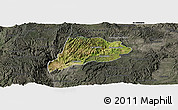 Satellite Panoramic Map of Jimenez del Teul, darken, semi-desaturated